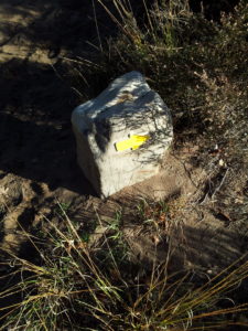 de gele zwerfkeien route